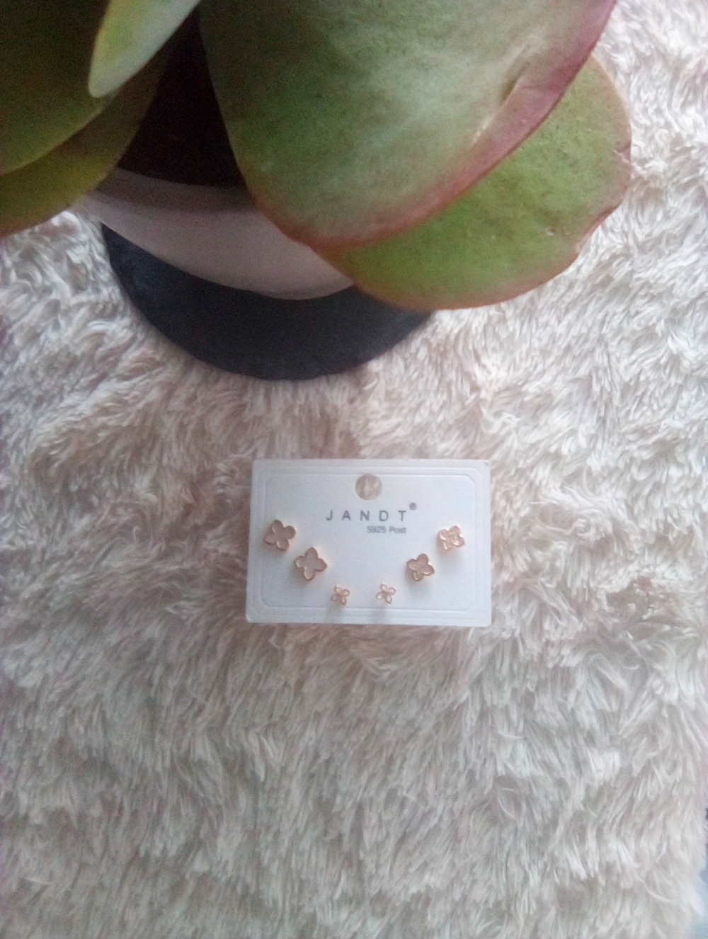 2/$20 Gold Plated Clover Stud Earring Set - 3 Pairs - Picture 2 of 7